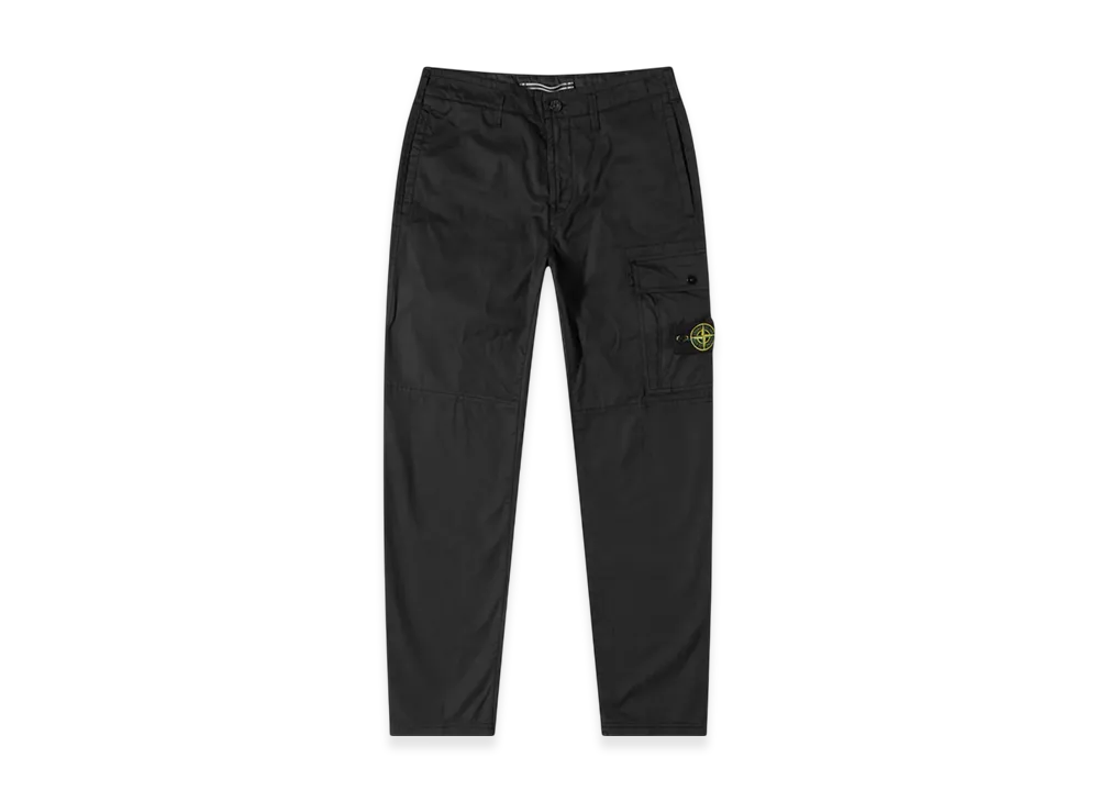 Stone Island 32419 Supima Cotton Twill Stretch-TC Cargo Pants - 22SS "Black"