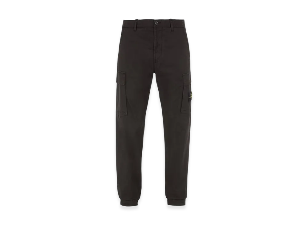 Stone Island 32310 Cotton Gabardine Garment Dyed Cargo Pants - 22FW "Dark Grey"