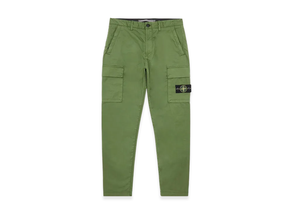 Stone Island 32310 Cotton Gabardine Garment Dyed Cargo Pants - 22FW "Olive Green"