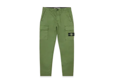 Stone Island 32310 Cotton Gabardine Garment Dyed Cargo Pants - 22FW "Olive Green"