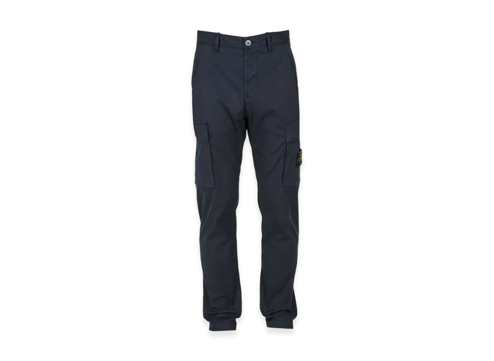 Stone Island 32310 Cotton Gabardine Garment Dyed Cargo Pants - 22FW "Navy Blue"