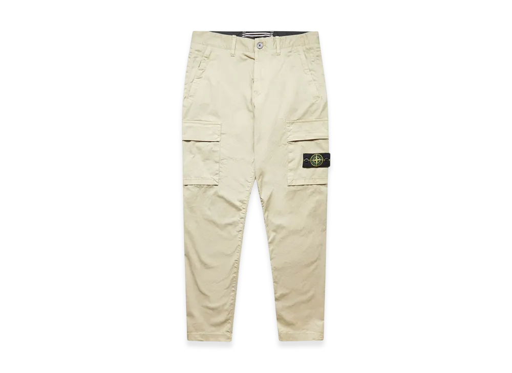 Stone Island 32310 Cotton Gabardine Garment Dyed Cargo Pants - 22FW "Beige"