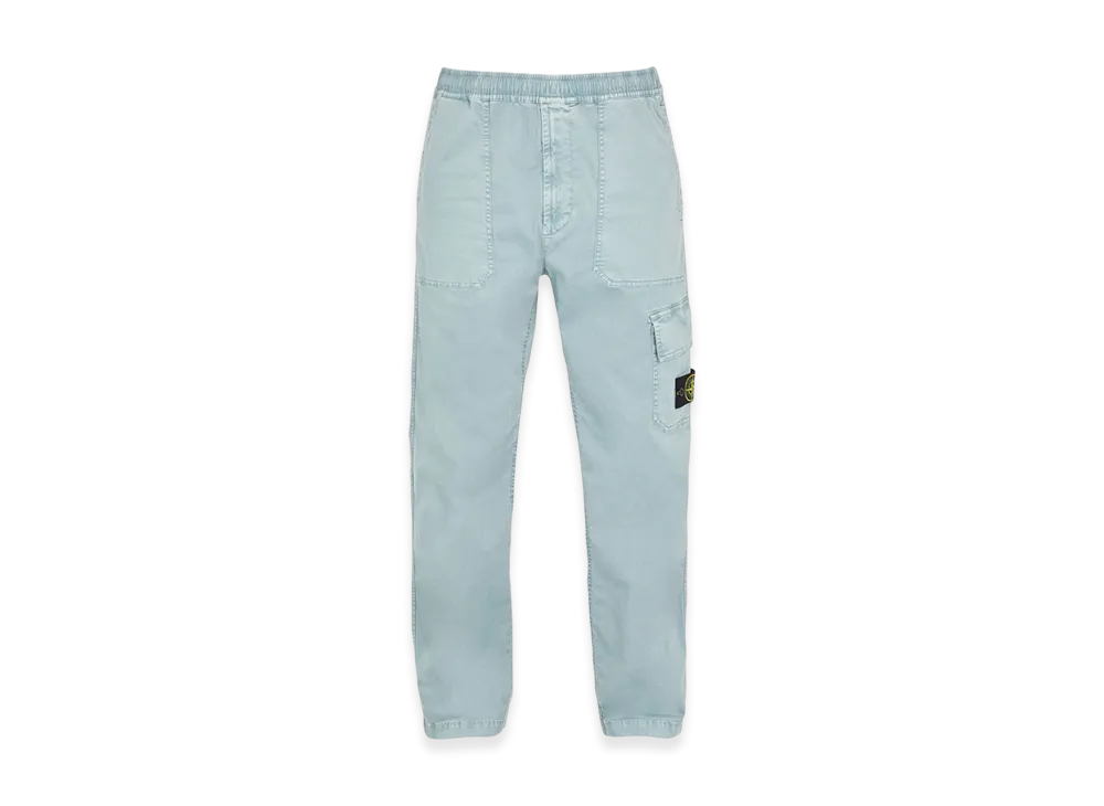 Stone Island 32304 Organic Cotton Old Treatment Cargo Pants - 23SS "Sky Blue"
