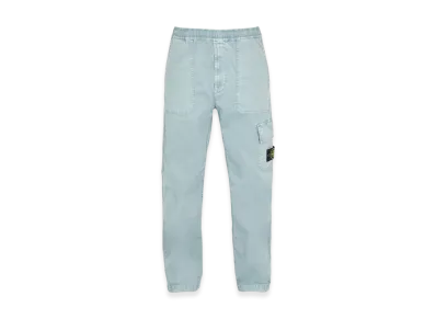 Stone Island 32304 Organic Cotton Old Treatment Cargo Pants - 23SS "Sky Blue"