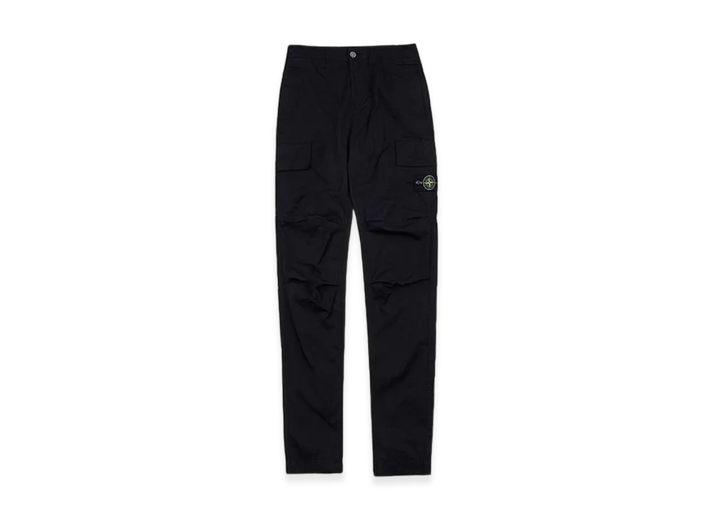 Stone Island 32229 Wappen Logo Pocket Cargo Pants - 23SS "Black"