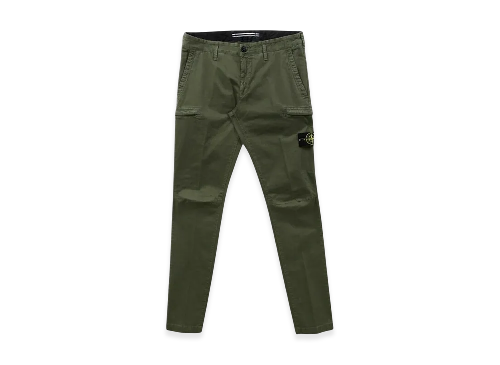 Stone Island 32104 Pocket Cargo Slim Pants - 21SS "Olive Green"