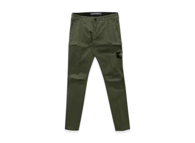 Stone Island 32104 Pocket Cargo Slim Pants - 21SS "Olive Green"