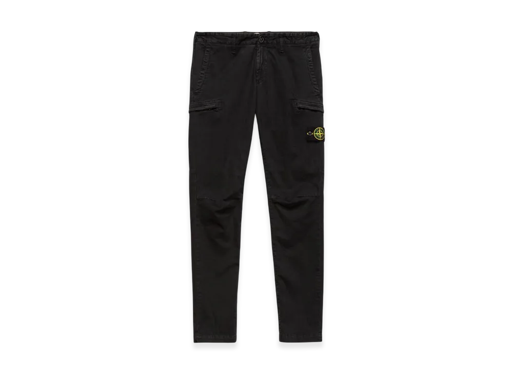 Stone Island 32104 Pocket Cargo Slim Pants - 21SS "Black"