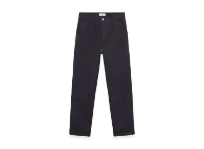 Stone Island 320X9 Plated Cotton Canvas Stone Island Marina Chino Pants with Worn Effect - 24FW "Ink Blue"