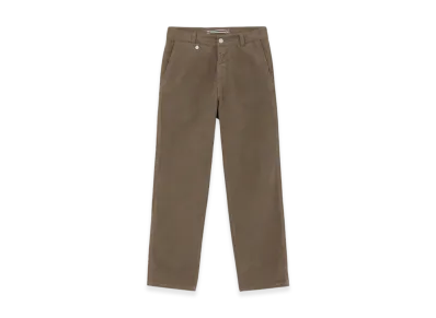 Stone Island 319X6 Marina Cotton Moleskin Loose Fit Chino Pants - 24FW "Walnut Brown"