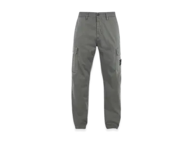 Stone Island 319F1 Weatherproof Cotton Canvas Ghost Piece Regular Fit Cargo Pants - 24SS "Musk Green"