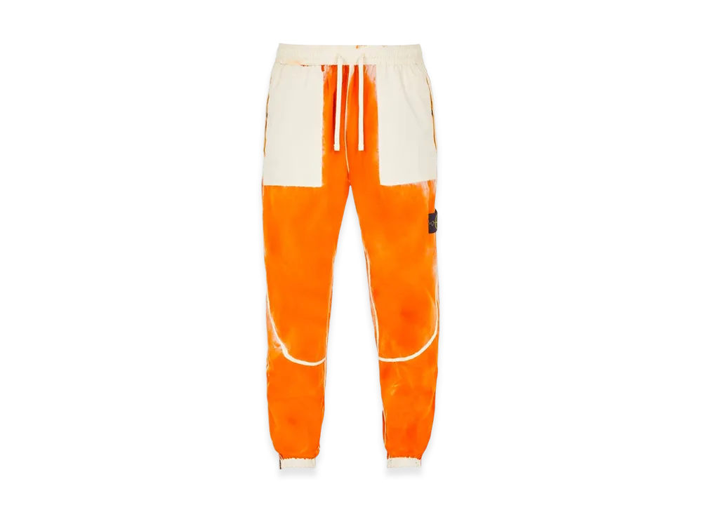 Stone Island 318T3 Hand Sprayed Stretch Cotton Twill Garment Dyed Fatigue Trousers - 23SS "Sienna Brown"