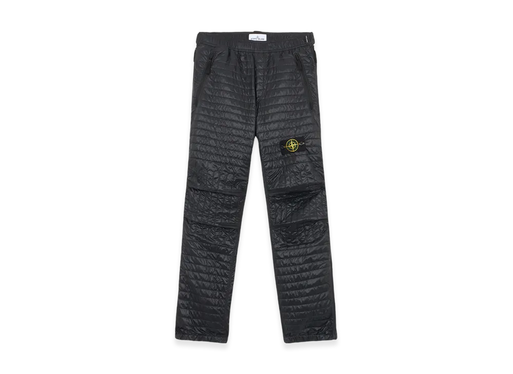 Stone Island 31832 Pertex Quantum Made From Netplus with Primaloft Insulation Technology Cargo Joggers with Anti Drop - 24FW "Black"
