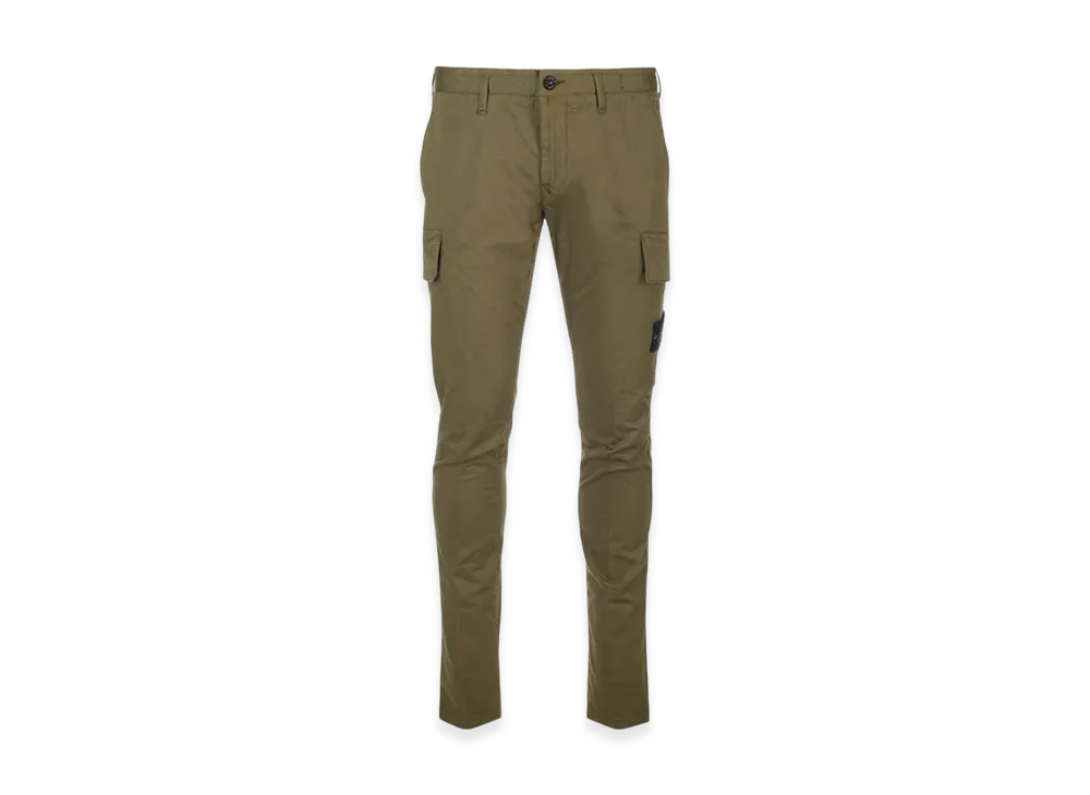 Stone Island 31714 Cotton Cargo Pants - 23FW "Olive Green"