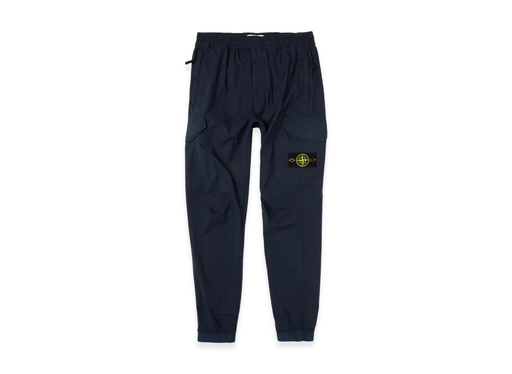Stone Island 31403 Stretch Cotton Canvas Cargo Pants - 20SS "Marine Blue"
