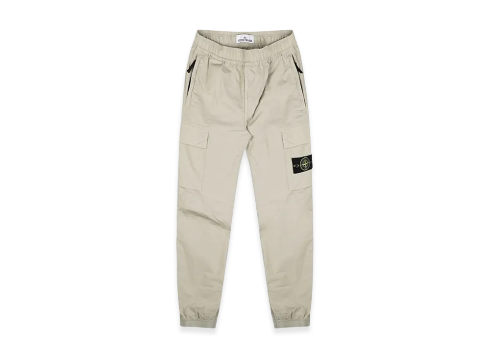 Stone Island 31303 Stretch Cotton Tela Paracadute Cargo Pants - 24SS "Sand"