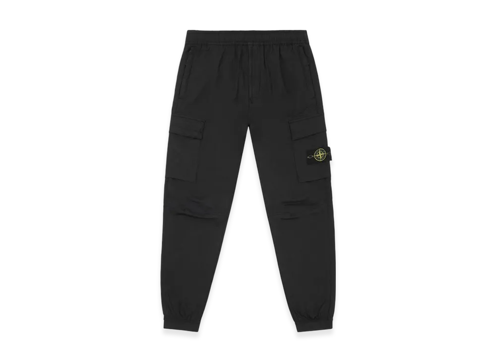 Stone Island 31303 Stretch Cotton Tela Paracadute Cargo Pants - 22SS "Black"