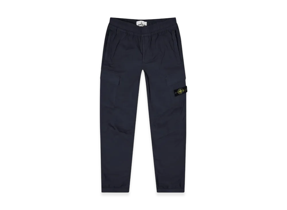 Stone Island 31303 Stretch Cotton Tela Paracadute Cargo Pants - 22SS "Navy Blue"