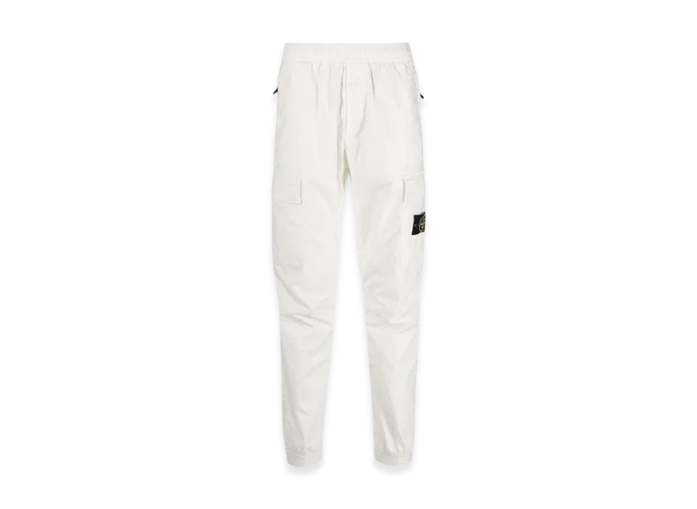 Stone Island 31303 Stretch Cotton Tela Paracadute Cargo Pants - 22SS "Ice"