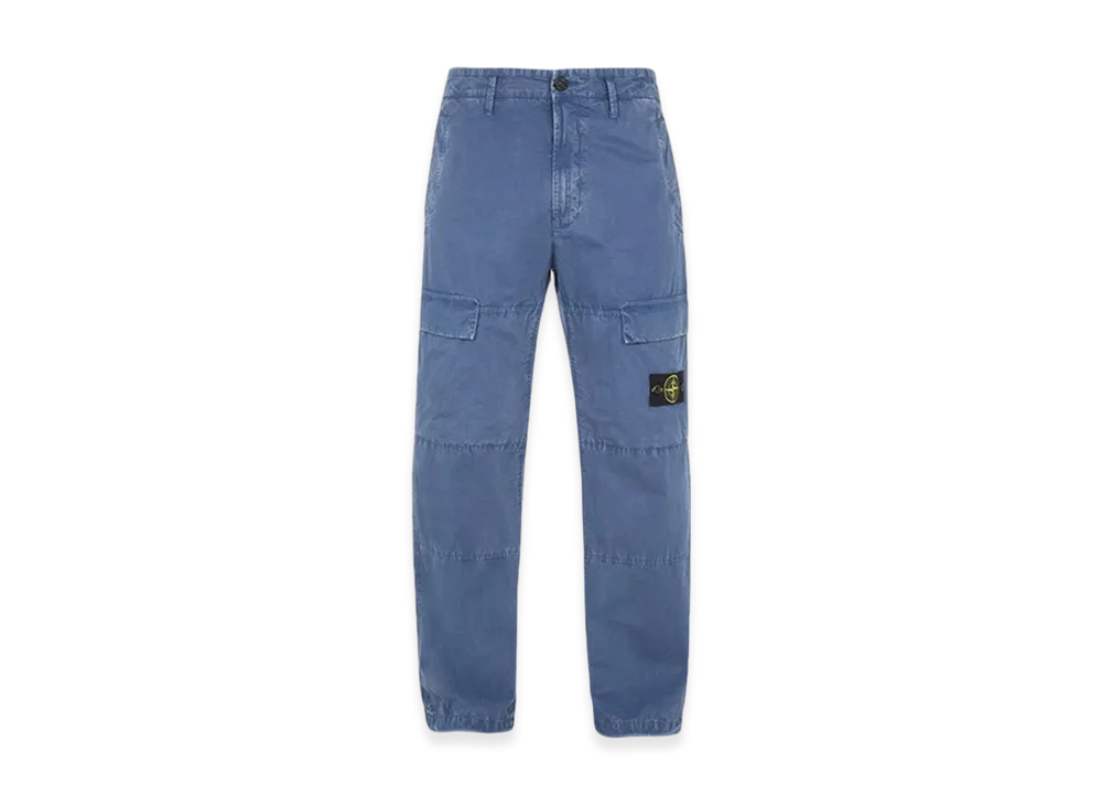 Stone Island 311WA Old Treatment Cargo Pants Comfort Fit - 24SS "Avio Blue"