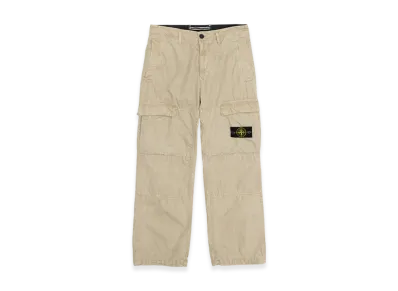 Stone Island 311WA OLD Treatment Brushed Cotton Canvas Cargo Pants - 24SS "Sand"