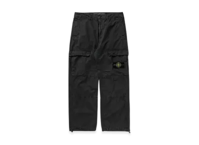 Stone Island 311WA OLD Treatment Brushed Cotton Canvas Cargo Pants - 24SS "Steel Grey"