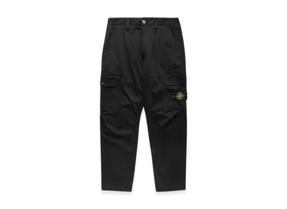 Stone Island 31012 Wappen Patch Cargo Pants - 24SS "Black"