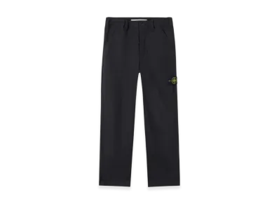 Stone Island 3100015 Supima Cotton Canvas Non-Aqueous Dyeing Technology Regular-Fit Chino Pants with Pockets - 25SS "Black"