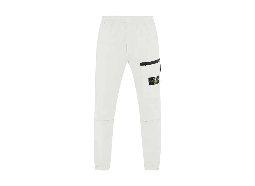 Stone Island 30803 Stretch Cotton Tela Paracadute Garment Dyed Cargo Pants - 22SS "Ice"