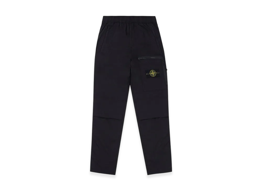Stone Island 30803 Stretch Cotton Tela Paracadute Garment Dyed Cargo Pants - 22SS "Black"
