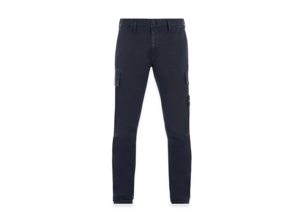 Stone Island 306L1 T.CO+OLD Stretch Broken Twill Cotton Cargo Trousers - 22FW "Navy Blue"