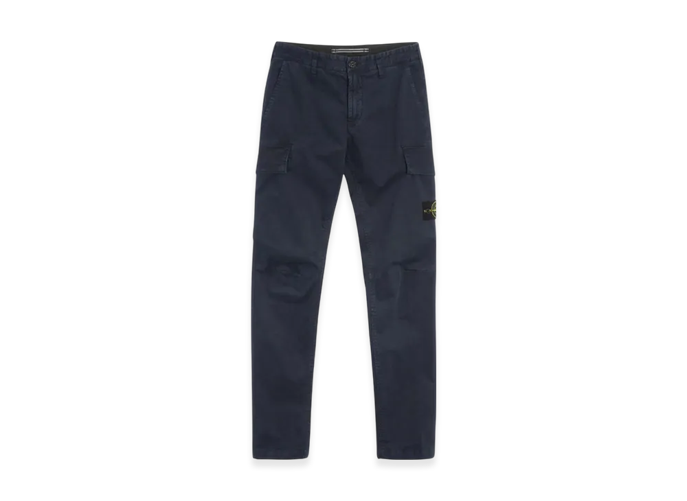 Stone Island 30604 Stretch Broken Twill Garment Dyed Old Effect Cargo Pants - 22SS "Navy Blue"