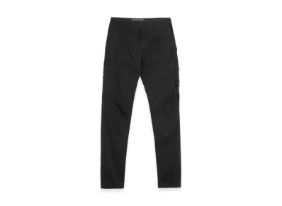 Stone Island 30604 Stretch Broken Twill Garment Dyed Old Effect Cargo Pants - 22SS "Black"