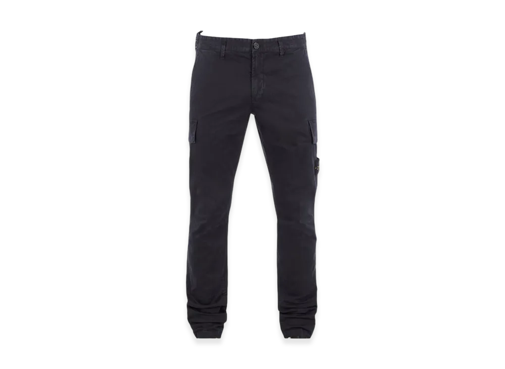 Stone Island 30604 Old Treatment Skinny Fit Cargo Pants - 24SS "Blue"
