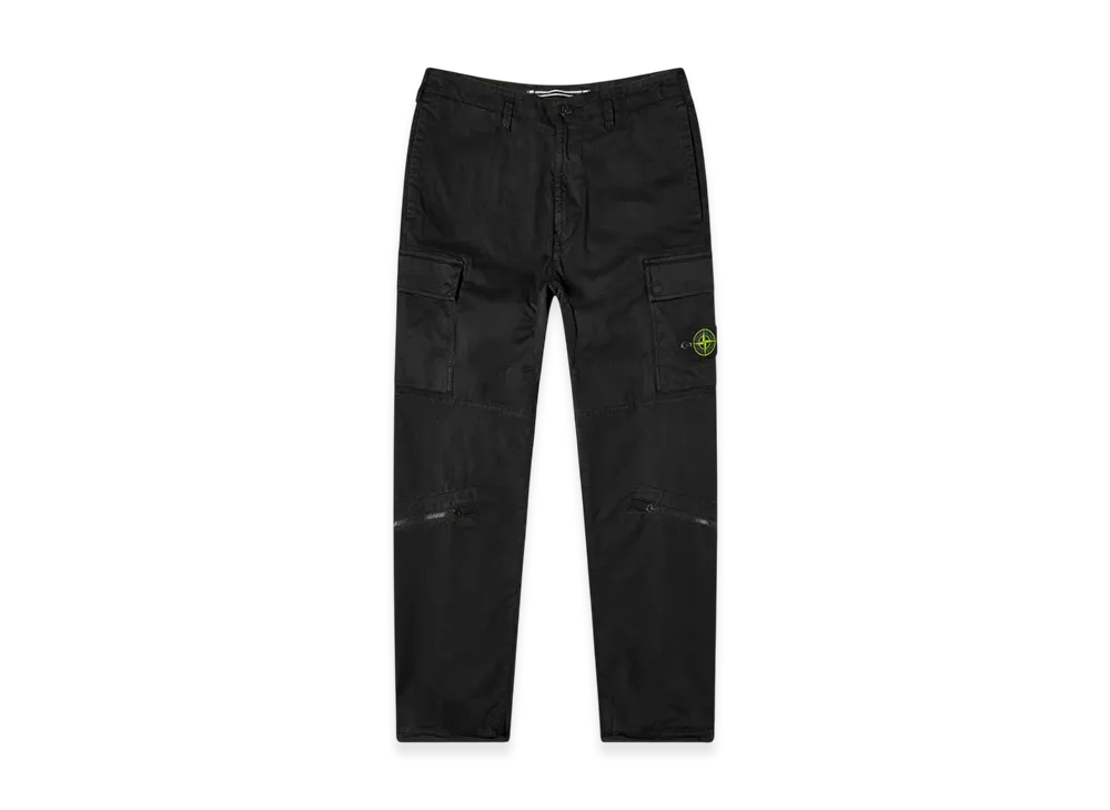 Stone Island 30419 Stretch Cotton Twill Cargo Pants - 21SS "Black"