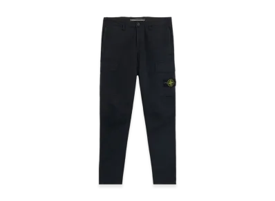 Stone Island 30410 Supima Cotton Twill Stretch TC Regular Tapered Fit Cargo Pants - 24FW "Navy Blue"