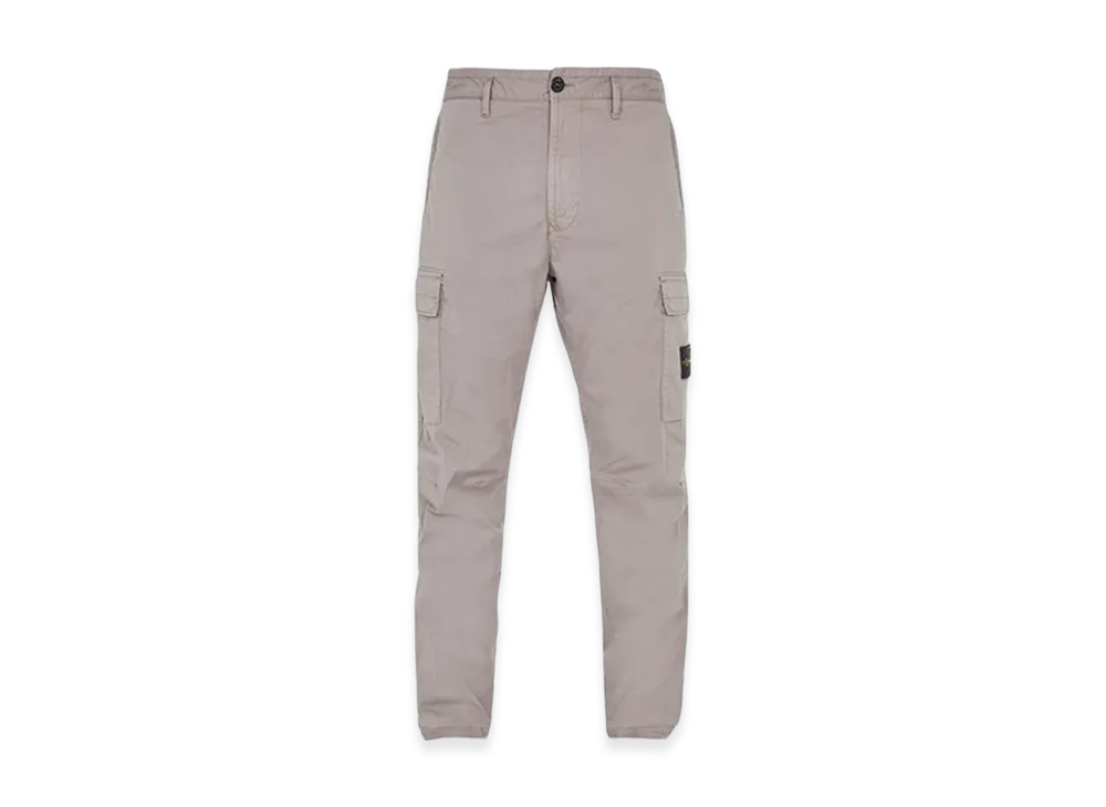 Stone Island 30410 Supima Cotton Twill Stretch-TC Regular Fit Cargo Pants - 24SS "Dove Grey"