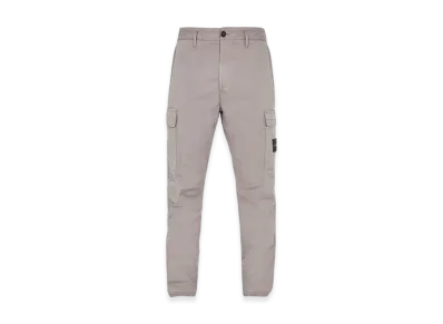 Stone Island 30410 Supima Cotton Twill Stretch-TC Regular Fit Cargo Pants - 24SS "Dove Grey"