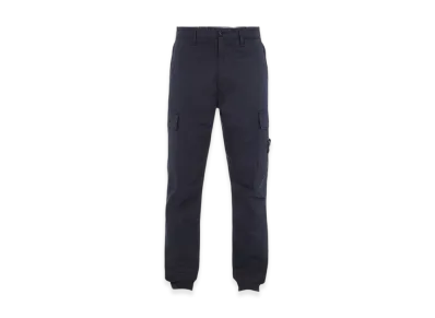 Stone Island 30410 Supima Cotton Twill Stretch-TC Regular Fit Cargo Pants - 24SS "Dark Blue"