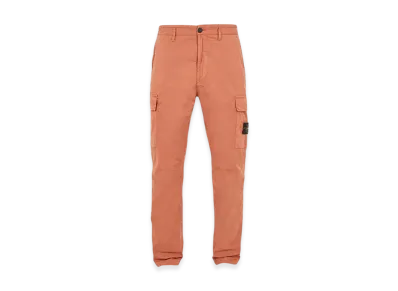 Stone Island 30410 Supima Cotton Twill Stretch-TC Regular Fit Cargo Pants - 24SS "Rust"
