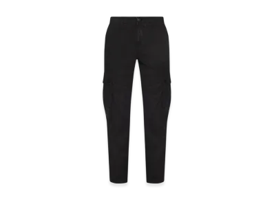 Stone Island 303WA Brushed Cotton Canvas Garment Dyed Cargo Pants - 23SS "Black"