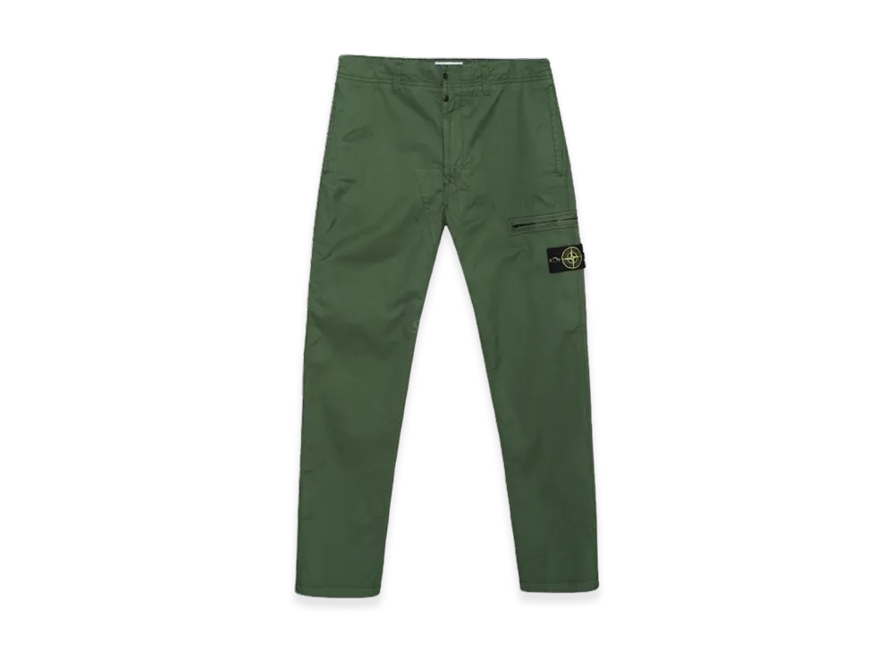 Stone Island 30110 Stretch Cotton Gabardine Garment Dyed Fatigue Trousers - 22FW "Olive Green"