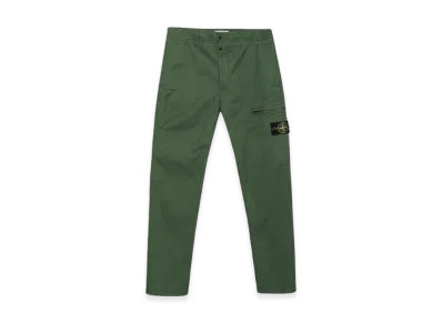Stone Island 30110 Stretch Cotton Gabardine Garment Dyed Fatigue Trousers - 22FW "Olive Green"