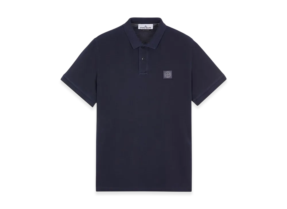 Stone Island 2SC67 Pigment Dyed Short Sleeve Polo Shirt - 23SS "Navy Blue"