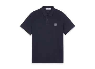 Stone Island 2SC67 Pigment Dyed Short Sleeve Polo Shirt - 23SS "Navy Blue"