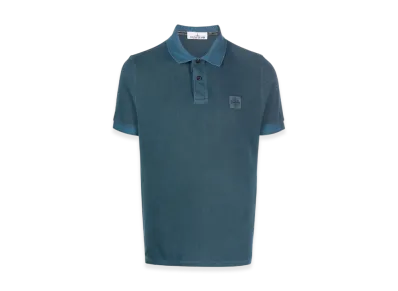 Stone Island 2SC67 Pigment Dyed Short Sleeve Polo Shirt - 23SS "Avio Blue"