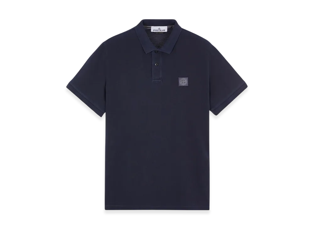 Stone Island 2SC67 Pigment Dyed Short Sleeve Polo Shirt - 24SS "Navy Blue"