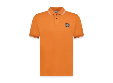 Stone Island 2SC18 Stretch Cotton Pique Short Sleeve Polo Shirt- 23SS "Sienna Brown"