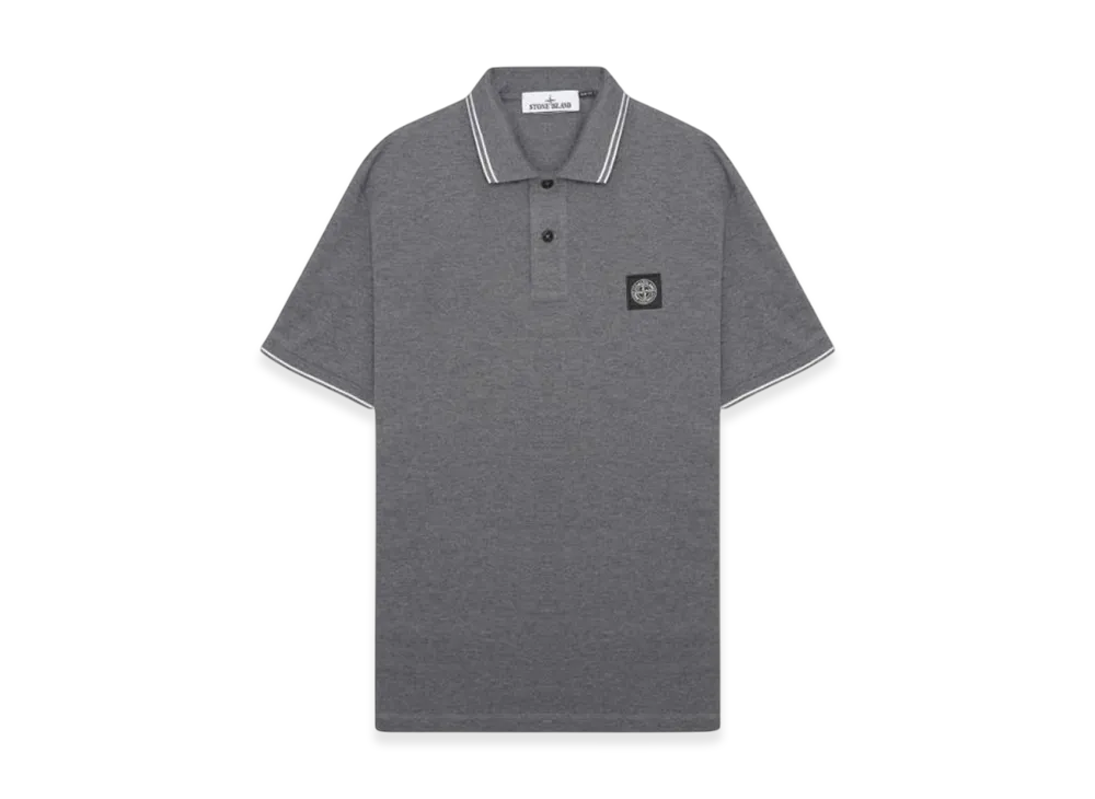 Stone Island 2SC18 Stretch Cotton Pique Short Sleeve Polo Shirt- 23SS "Charcoal"