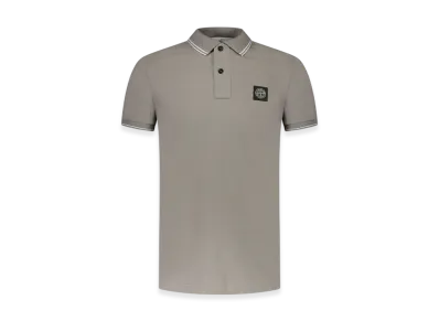 Stone Island 2SC18 Stretch Cotton Pique Short Sleeve Polo Shirt - 24SS "Dove Grey"